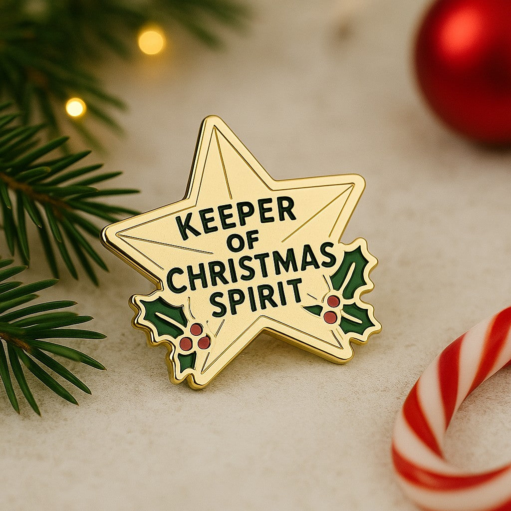 Spirit of Christmas Award Pin: Personalizable Certificate Card