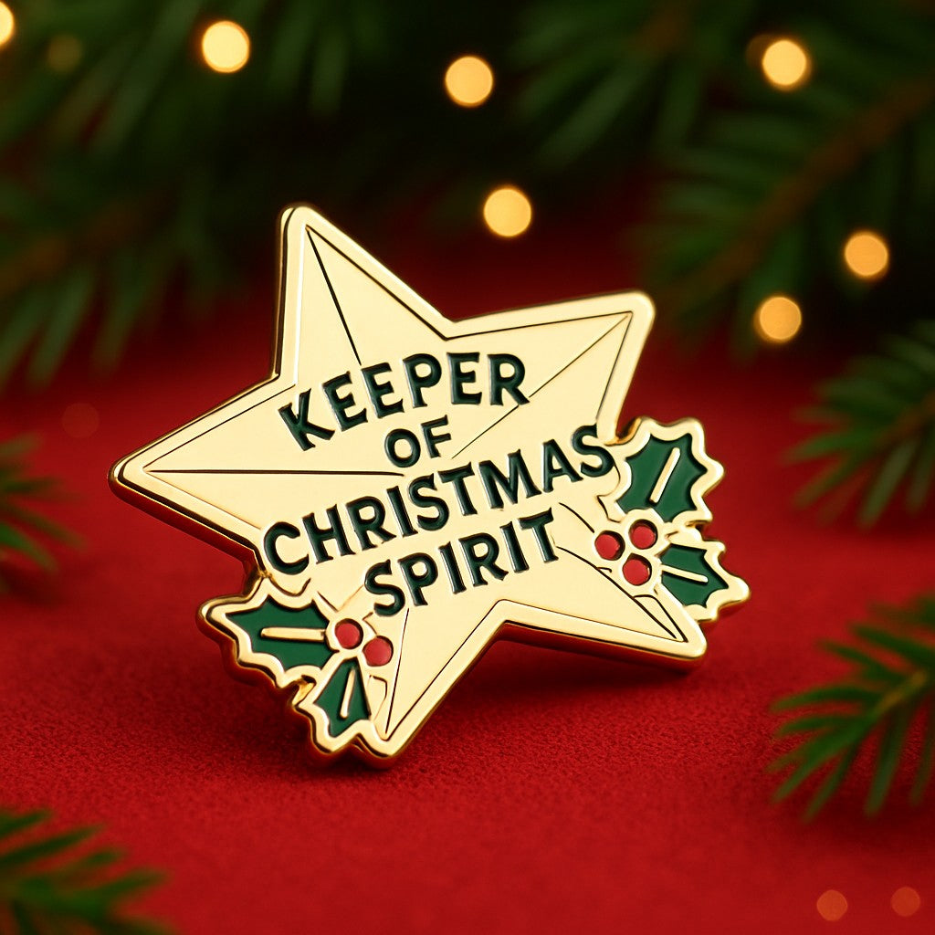 Spirit of Christmas Award Pin: Personalizable Certificate Card