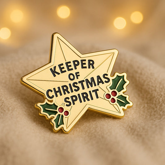 Spirit of Christmas Award Pin: Personalizable Certificate Card